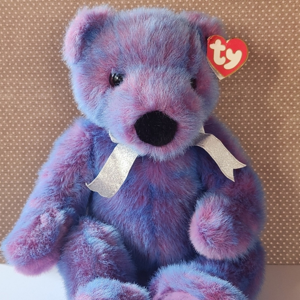 TY Purplebeary 1999- 13 inch Beanie Baby